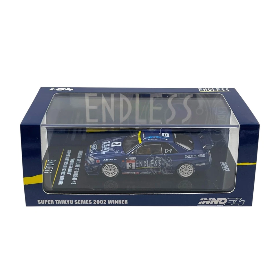 Modellino Auto Inno64 1/64 Nissan Skyline GT-R R34 #3 Endless Advan Super Tai... - Immagine 4 di 4