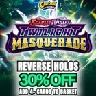 Twilight Masquerade - Reverse Holo Pokemon Cards - Choose your own!