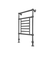 ICO H6073 Thames Hydronic Floor Standing Towel Warmer In Chrome
