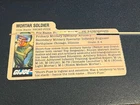 gi joe lot File Card 1982 Short Fuze Great Condition