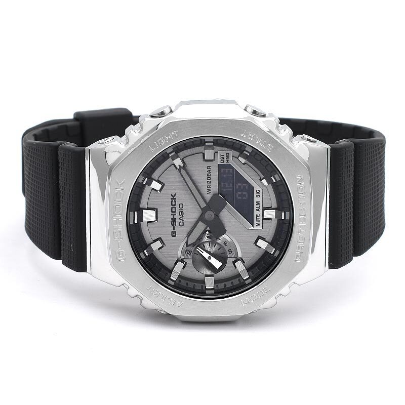 Casio G-Shock GM-2100-1AJF Quartz Metal Case Silver 44.4mm Watch