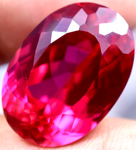Extremely Rare & Natural 30.95 Ct SUNRISE RUBY GGL Certified Loose Gemstone