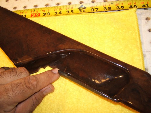 Mercedes 93-99 C140 S coupe CL Front Door Driver LEFT BURL wood top long 1 Cover - Picture 14 of 22