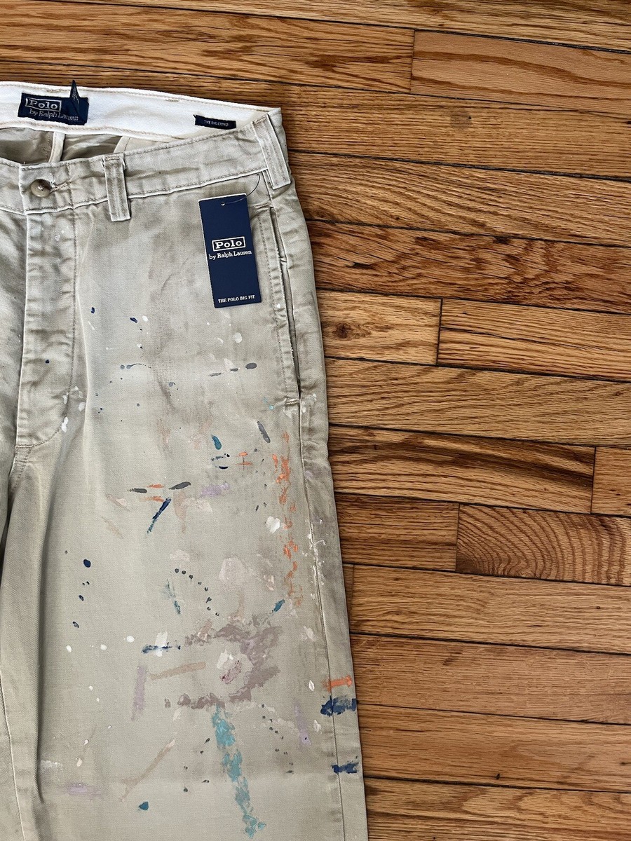 Polo Ralph Lauren Paint Splatter Chino 30 x 32 Cotton Twill Polo Ralph Lauren Paint Splatter Chino 30 x 32 Cotton Twill