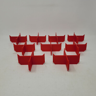9 Red Low Profile Storage Tray Dividers for Milwaukee Packout Organizer