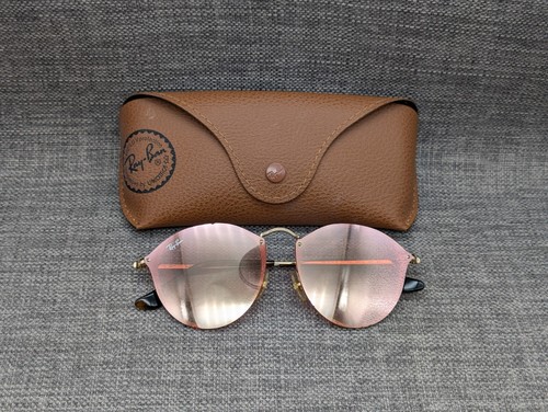 Ray-Ban Round Blaze Sunglasses RB3574n 59/14 Rose Gold