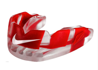 NIKE Youth Unisex Hyperflow Mouthguard One Size - University Red/Clear