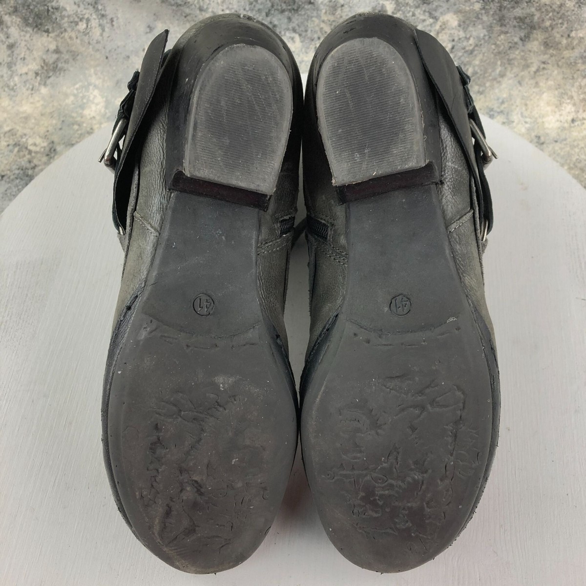 Miz Mooz Women's Size 41 (9.5-10) Evelyn Grey Waxed Suede