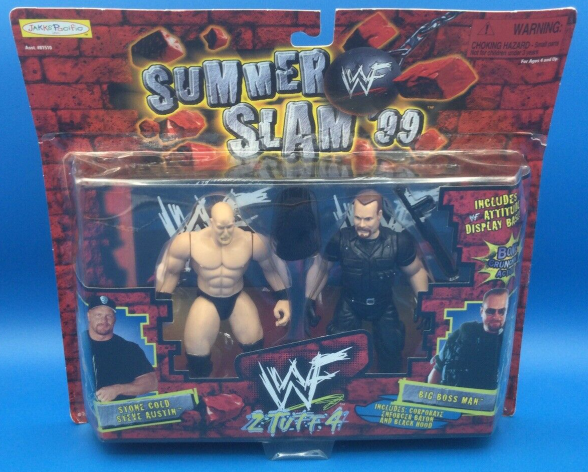 WWF Jakks Pacific Summer Slam 99 2 Tuff 4 Set Stone Cold Steve