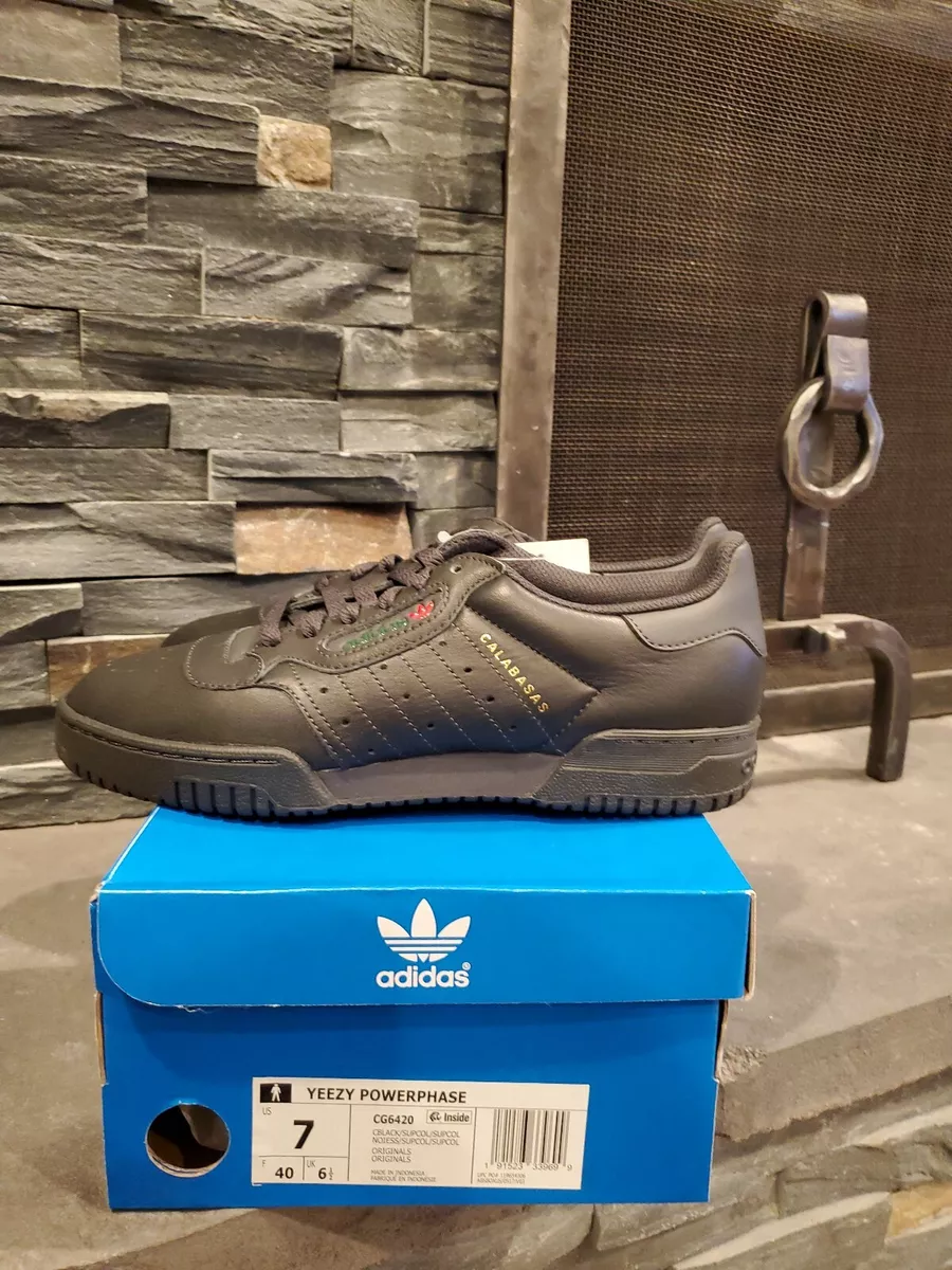 Yeezy Powerphase Calabasas Black Size 7 DEADSTOCK