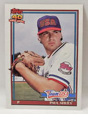 1991 Topps Traded PAUL SHUEY #108T RC Team USA Rookie Baseball Card