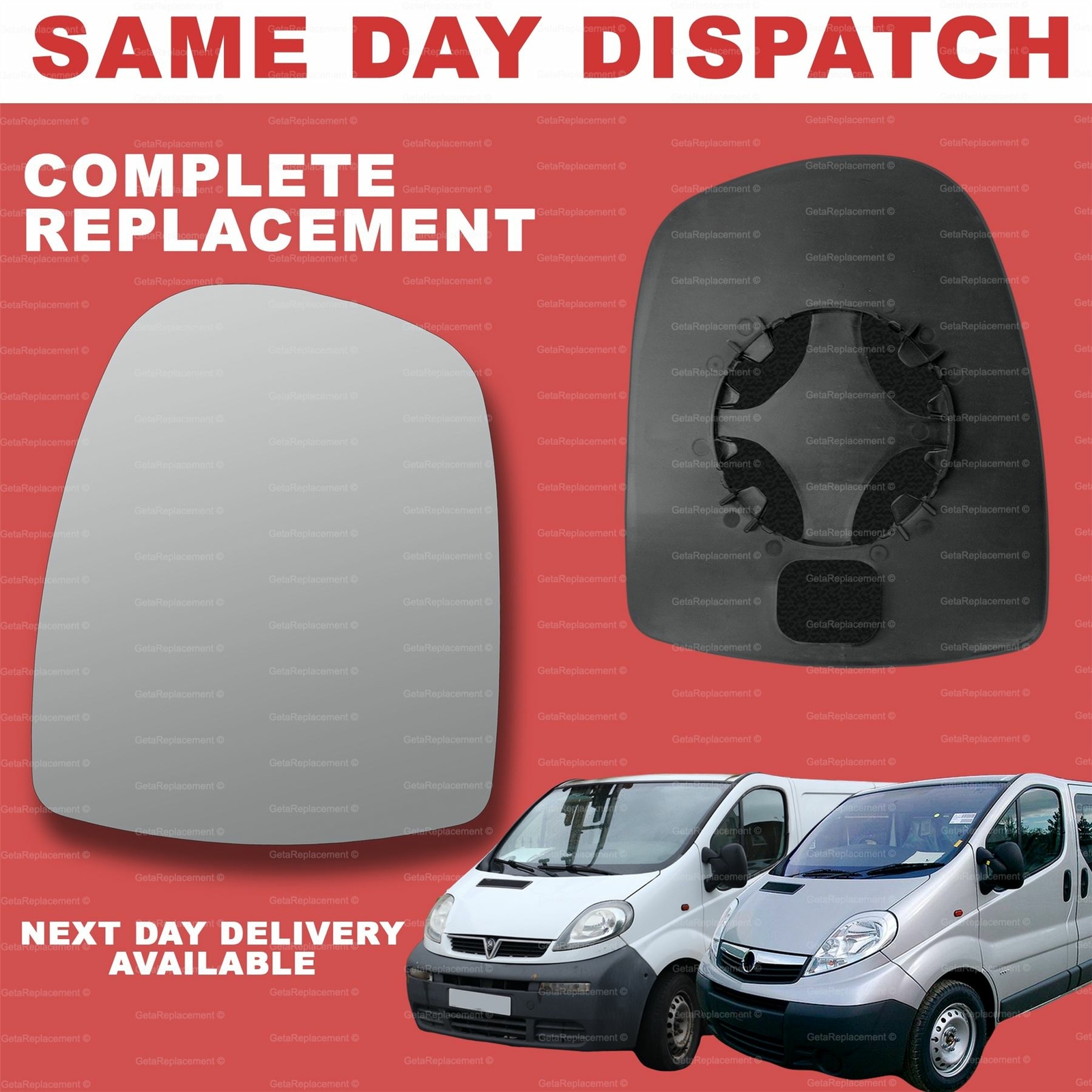 Vauxhall Vivaro 20012014 wing mirror glass left passenger eBay