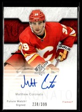 2023-24 SP Authentic 2003-04 Retro Future Watch Auto Matthew Coronato Auto /399