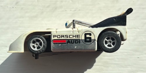 VINTAGE 1970s AFX PORSCHE AUDI CanAm L&M #6 WHITE/RED/BLACK HO SlotCar SINGAPORE