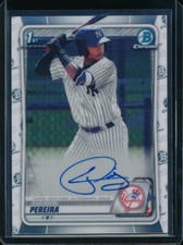 EVERSON PEREIRA AUTO 1st 2020 Bowman Chrome Prospects Autograph Rookie Card RC