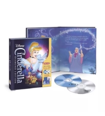Disney CINDERELLA Blu-Ray DVD DigiBook 32p Storybook Target