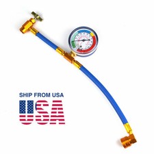 FAVORCOOL R-134-A Charge kit with Gauge,Car AC Refrigerant Charging U-Hose US