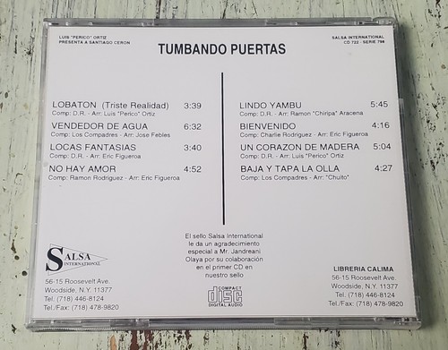NM Santiago Ceron - Tumbando Puertas (2000) CD 722 Serie 798, CD, USA - Bild 3 von 3