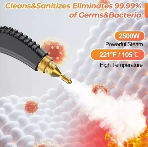1500W Leistungsstarker Dampfreiniger Hochtemperatur Druck Reinigungsmaschine Neu - Bild 17 von 18