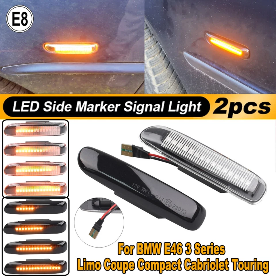 Luz de giro LED dinámica LED compacta LED para BMW 3' E46 Coupé Touring Foto 4 de 4