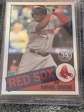2020 Topps Chrome Rafael Devers Refractor #85TC-8 1985 35th Anniv Boston Red Sox