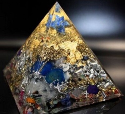 Orpanit  Orgonit Lapis Lazuli Merkaba Pyramide XL