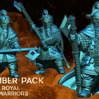3er Set Verbannte Zwergengarde - KZK Minis / Mittelerde / Miniatur