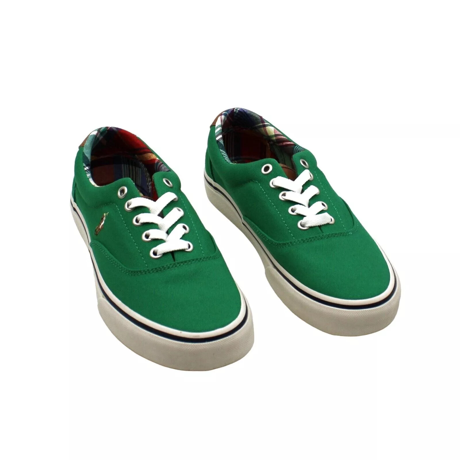 Polo Ralph Lauren Keaton Pony Sneaker da uomo verde tela scarpe casual MKZZ85
