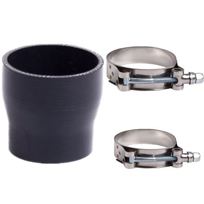 3'' to 2.75'' inch Black Silicone Reducer Coupler Turbo Pipe w/ 2x T-Bolt Clamps