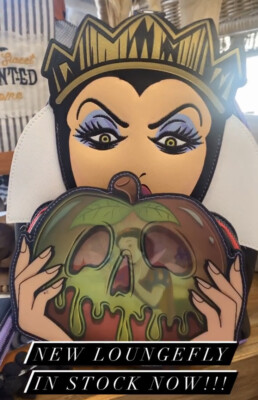 disney villains evil queen poison apple mini backpack Loungefly Disney Villains Evil Queen Mini Backpack Lenticular Poison Apple