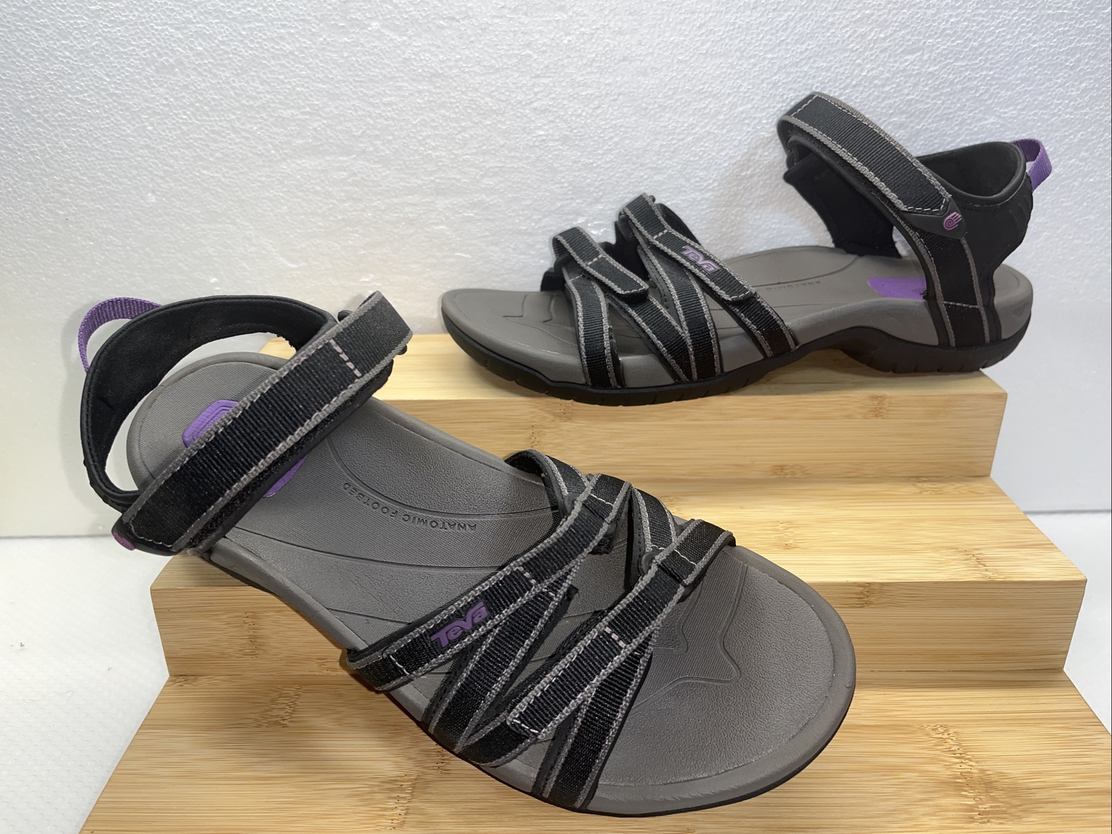 Teva Tirra Sport Hiking Sandals Black & Purple US Siz… Gem