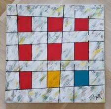 Tela acrilico Maurizio Marella "Quadro Mariano" 25 Aprile 2015 40x40 PEZZO UNICO