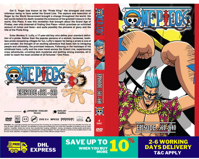 Anime Dvd One Piece Series Box 8 Episode 561 640 English Dubbed Expedite Ebay