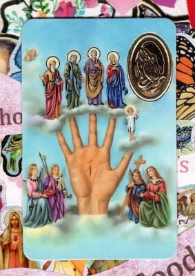 Oracion a la Mano Poderosa - Spanish- Plastic stock Holy Card | eBay