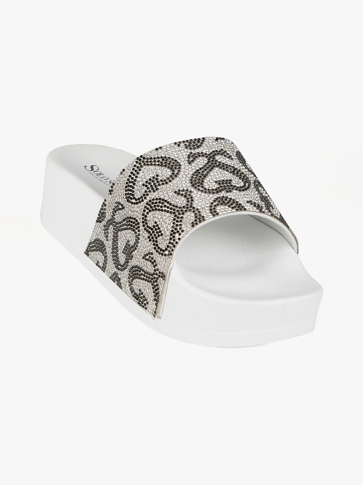 SAOLA Solo Soprani Ciabatte donna con platform e strass