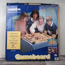 Vintage Carrom Game Board Table Model No. 108 Complete Instructions in Box