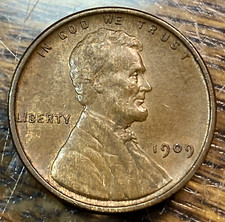 1909 VDB Lincoln Cent Nice Original Brown Choice Uncirculated CHRC