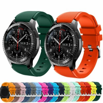 22mm Silicone Watch Band Strap For Samsung Galaxy Watch 3 45mm/Gear S3/Watch46mm