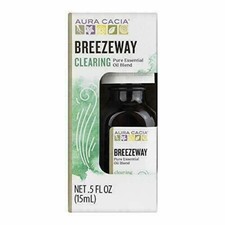 10 Aura Cacia Breezeway Clearing Pure Essential Oil Blend 0.5 Oz Wholesale