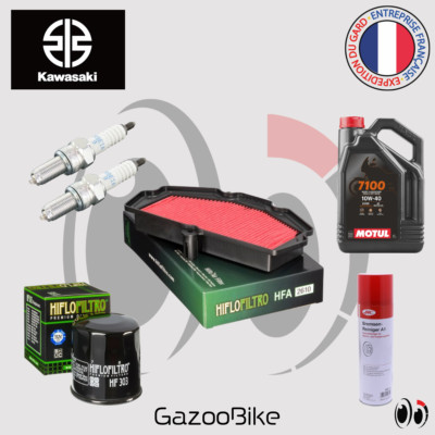 Wartungskit Kerzenfilter KAWASAKI Vulcan 650 S 2015-2023 Öl MOTUL 7100