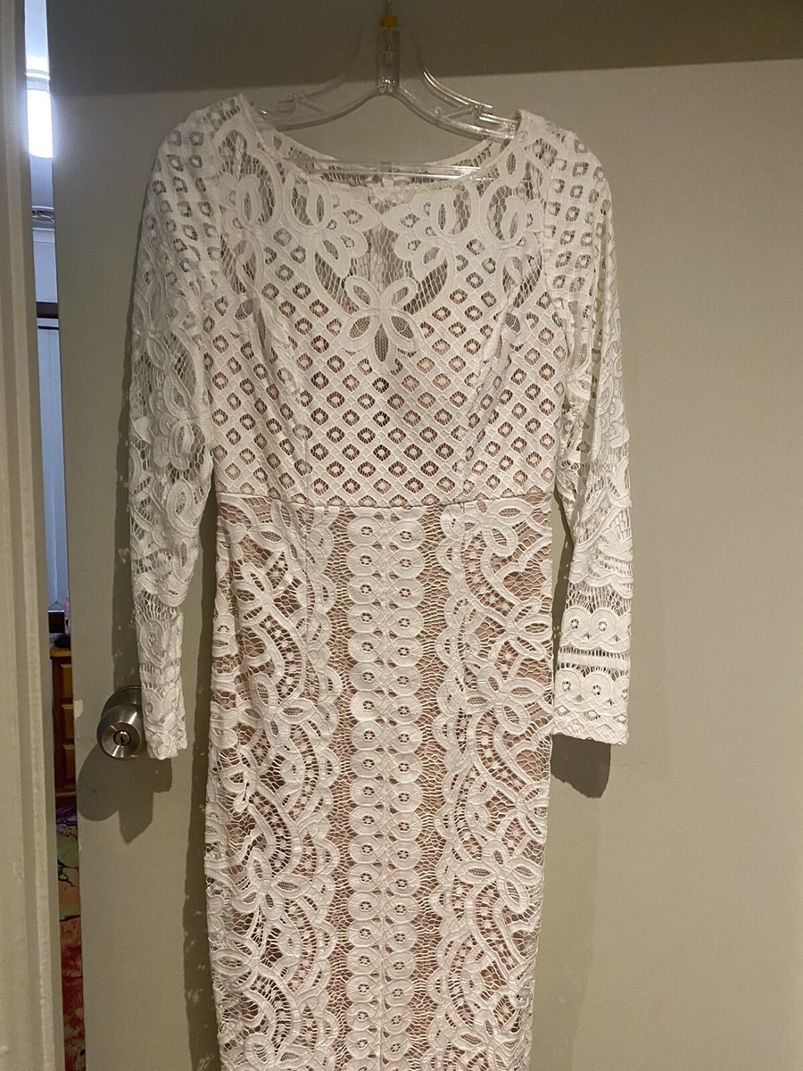 Bariano White Lace Dress Size 10 | eBay Australia