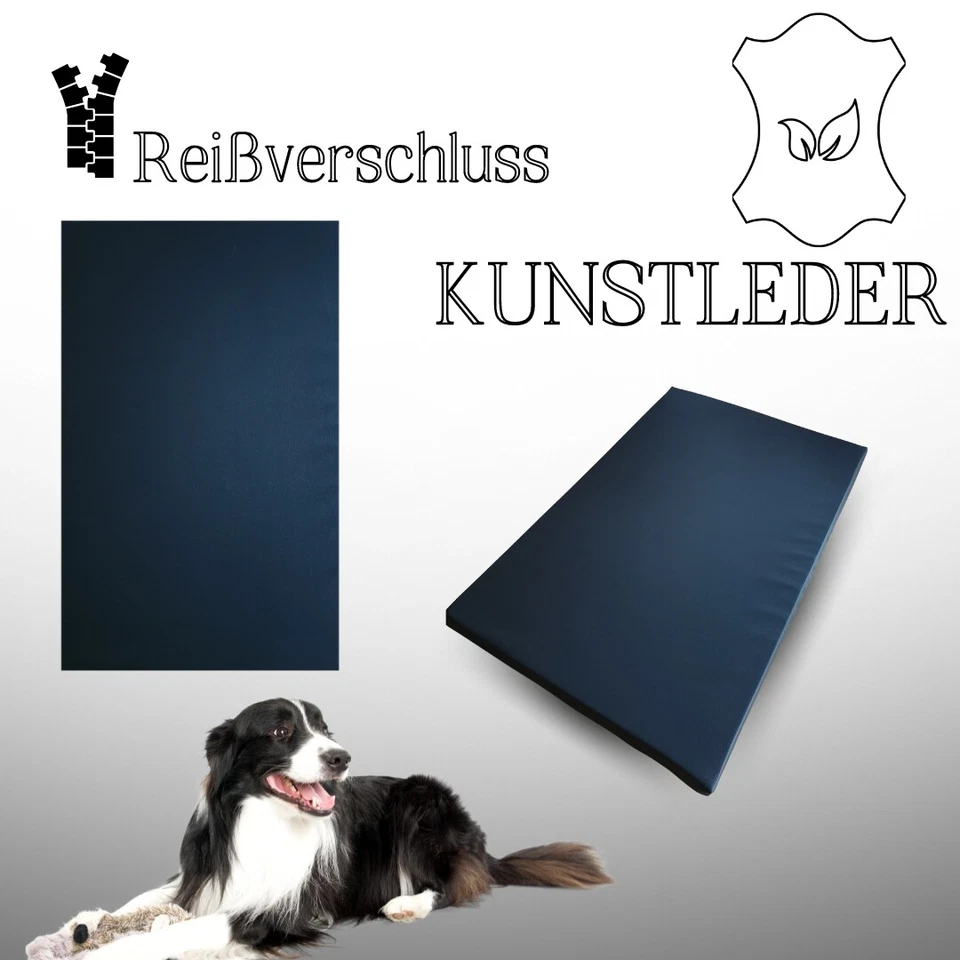 Hundematrarze Hundematte Hundebett Hundekissen Katze Kunstleder Schlafplatz