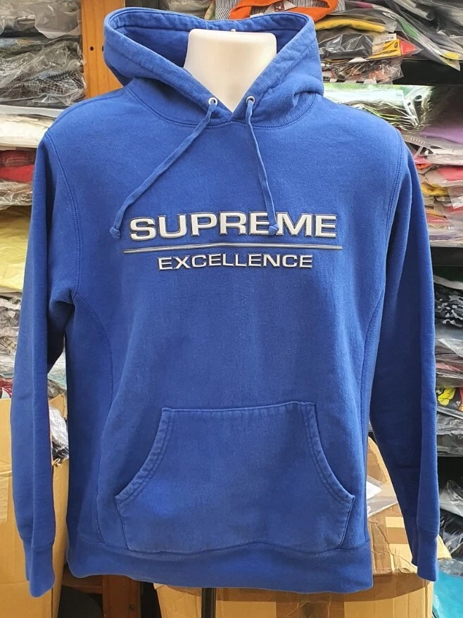 Felpa con cappuccio FW17 Supreme Reflective Excellence M blu medio felpa royal