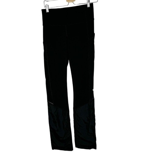 Lululemon Groove Pant size 6 Flare Yoga Black Nylon Bottom Leggings Back Pocket