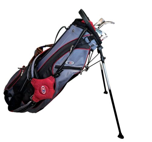 USKG Jr Stand Carry Golg Bag 5 Leftie Clubs & Headcover