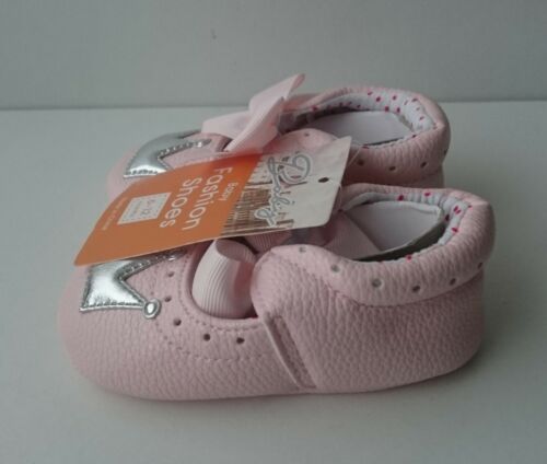 Baby Girl Fashion Shoes - Pink Faux Leather Soft Sole Shoes - Age: 6-12 Months - Picture 4 of 6