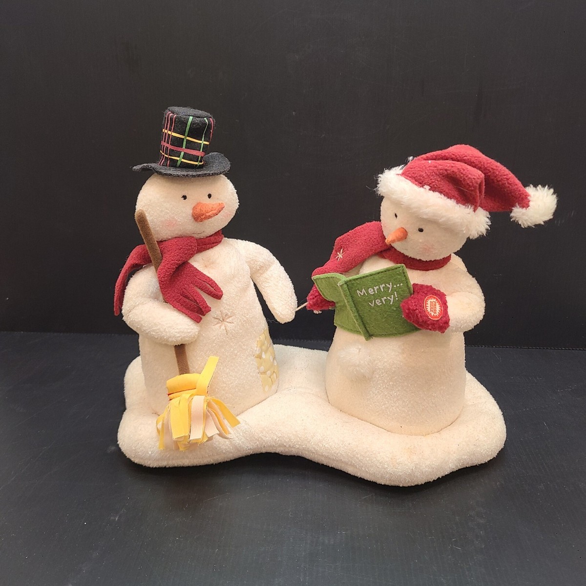 1st Hallmark Jingle Pals Mr & Mrs Snowman Carolers Animated Plush 1st Hallmark Jingle Pals Mr & Mrs Snowman Carolers Animated Plush