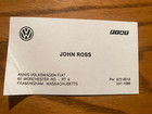 1982 Volkswagen Quantum 20-page Original Sales Brochure & Dealer Business Card — photo 3