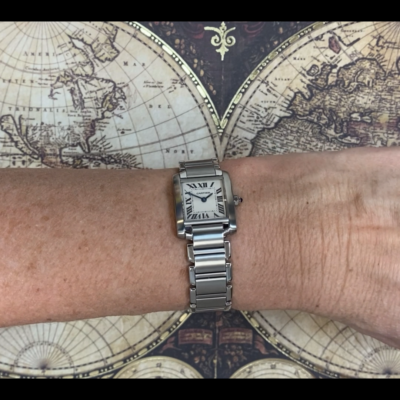 Cartier Tank Francaise Small Stainless Steel Ladies Quartz 20mm