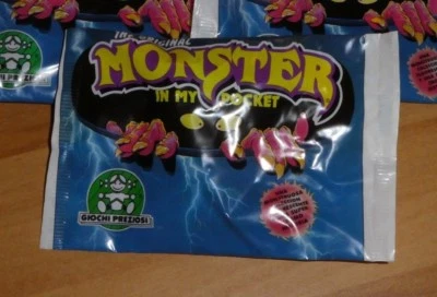 MONSTER IN MY POCKET NEON MIMP SERIES 1 BRAND NEW & SEALED BOOSTER PACK 1990 NEW